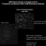 M46 ed NGC2438, tra ammasso e planetaria