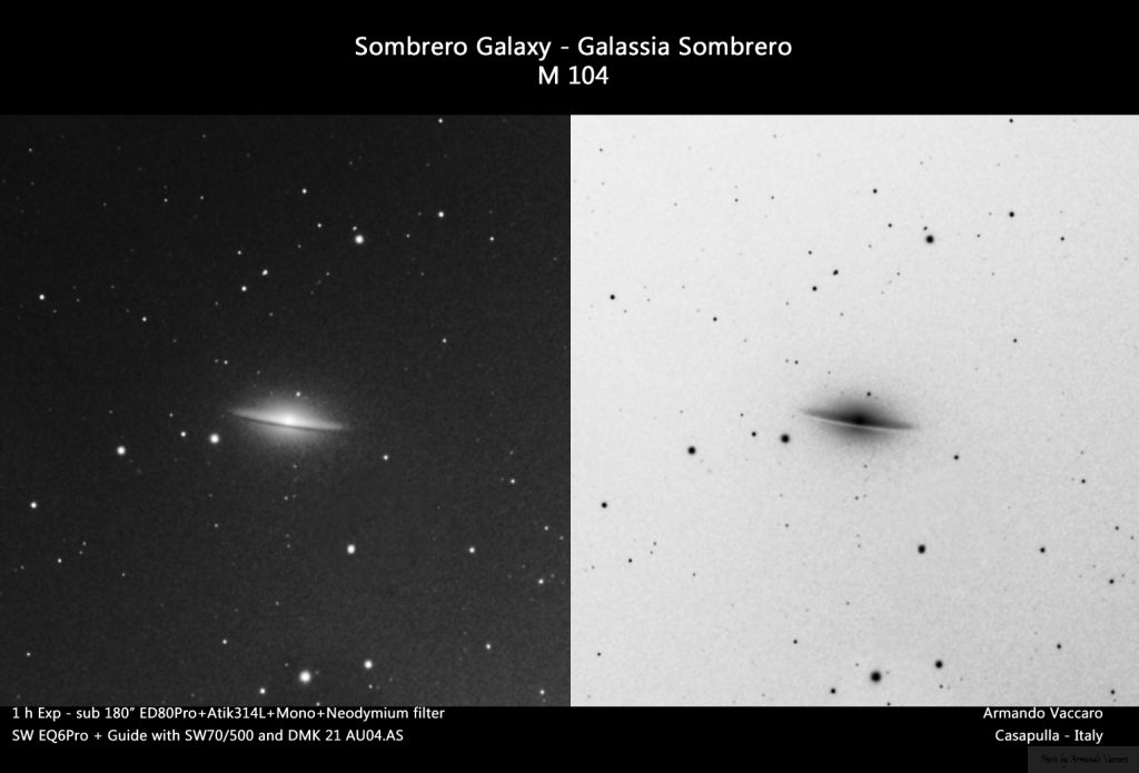 La Galassia Sombrero M104